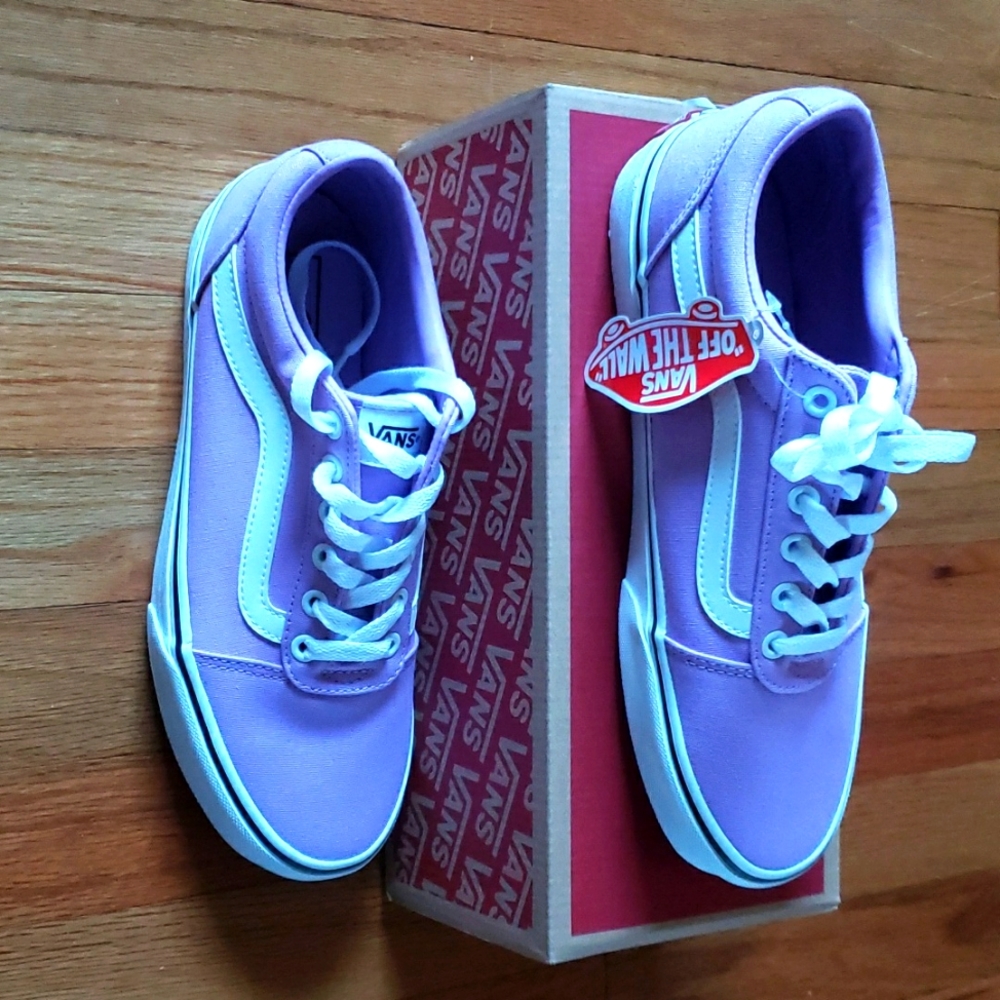 Van's Ward Old Skool Lavender Canvas Shoes Size 9 & 9.5